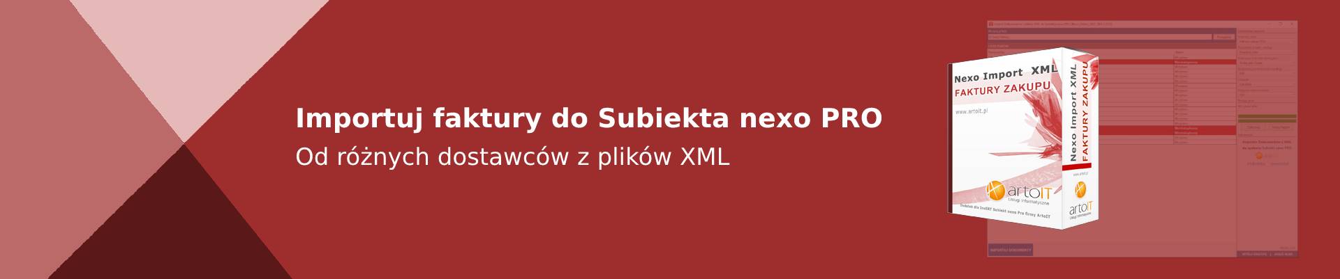 baner importera faktur dla nexo