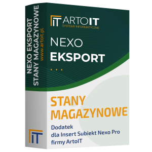Pudełko programu Eksporter stanów magazynowych - Subiekt nexo PRO