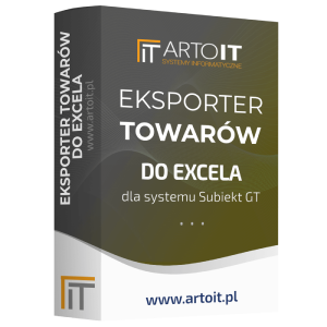 Eksport towarów do Excela dla Subiekta GT