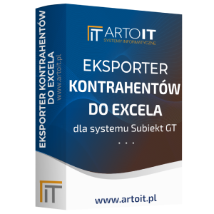 Eksport kontrahentów dla Subiekta GT