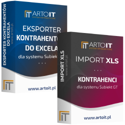 pudełko pakiet Eksporter i Importer kontrahentów dla Subiekta GT