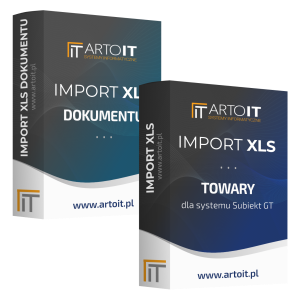 pudełko pakiet import towarów i dokumentu