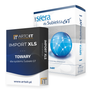 pudełko pakiet sfera subiekta GT import towarów