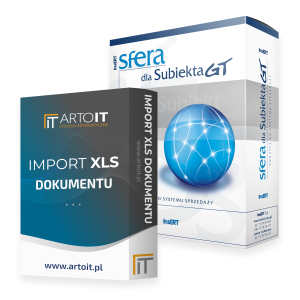 pudełko pakiet sfera subiekta GT import dokumentu